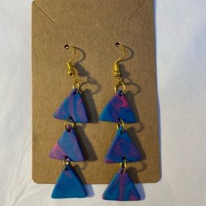 Polymer clay earrings.
